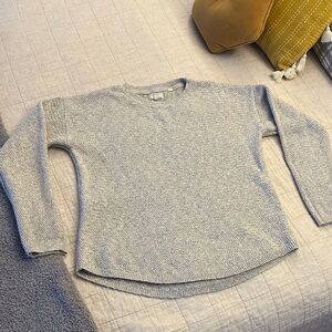 Fat Face Light Gray Crew Neck Sweater